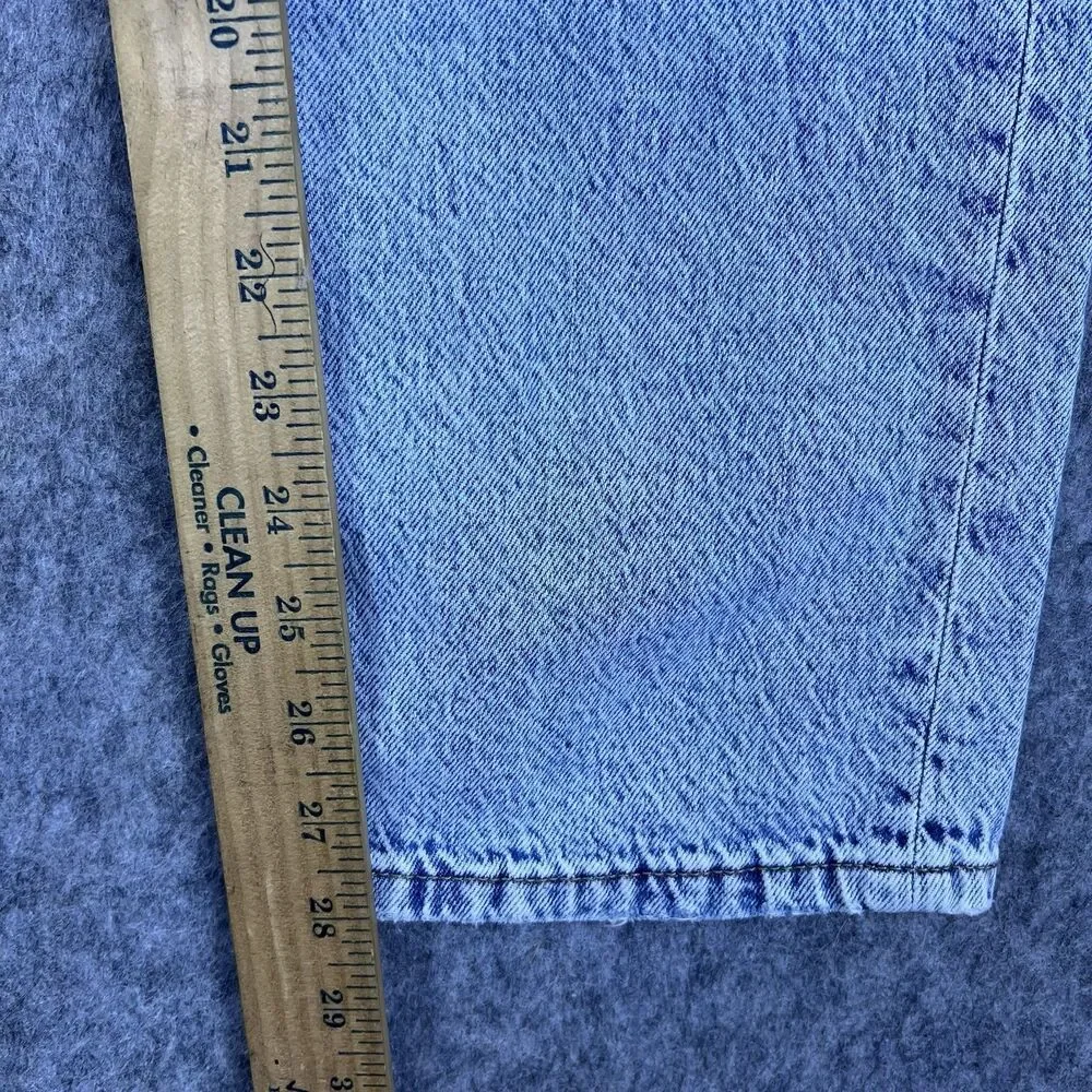 Aeropostale Women's High Rise Baggy Jeans Light Wash Denim Distressed Size 0 R